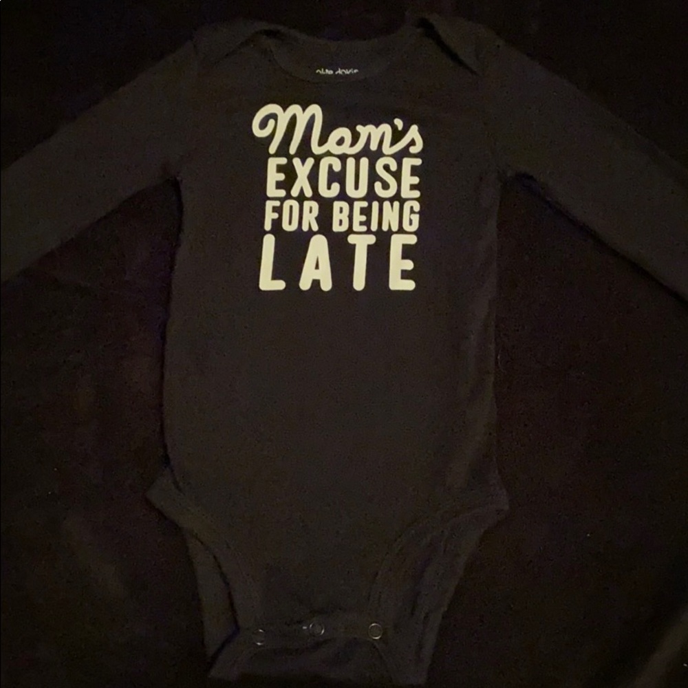 Okie Dokie Baby Onsie funny size 18 months black
